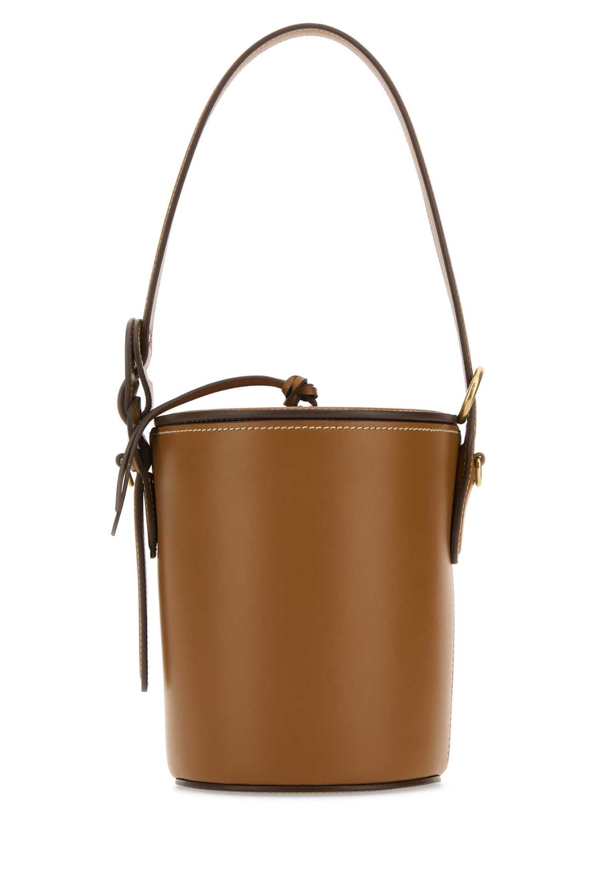Caramel Leather Bucket Bag