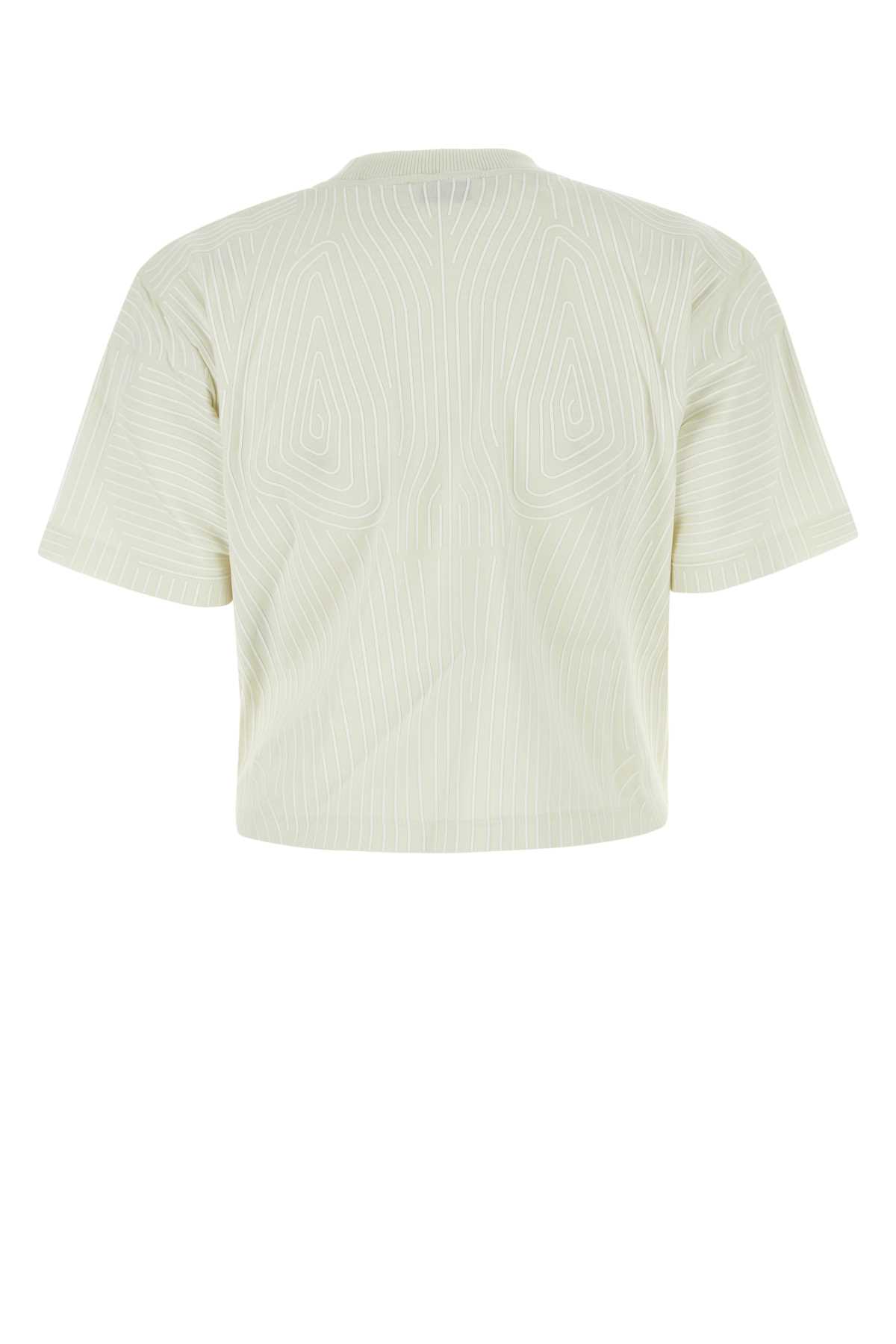 Off-white Ivory Cotton Oversize T-shirt In Whtwht