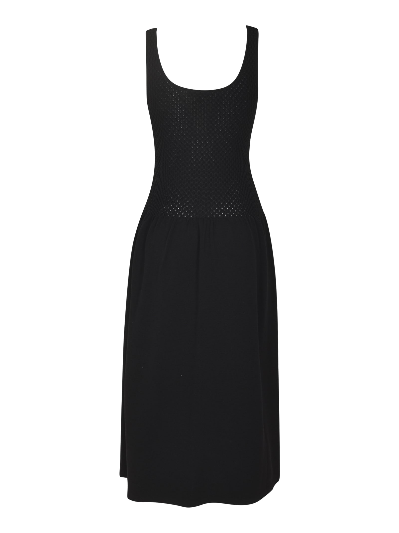 Theory Scoop-neck Sleeveless Knit Dress In Black