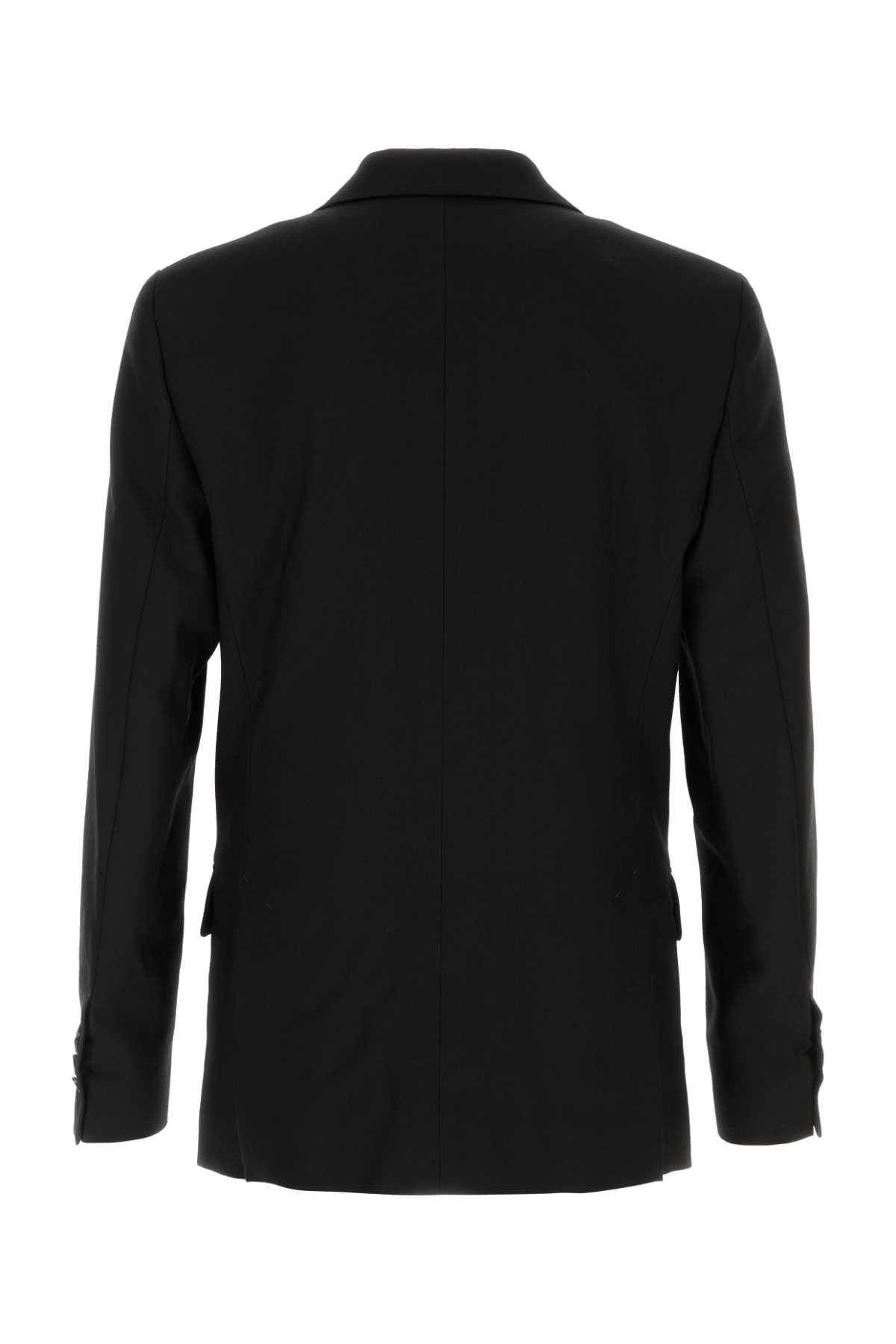 Shop Ami Alexandre Mattiussi Black Wool Blazer