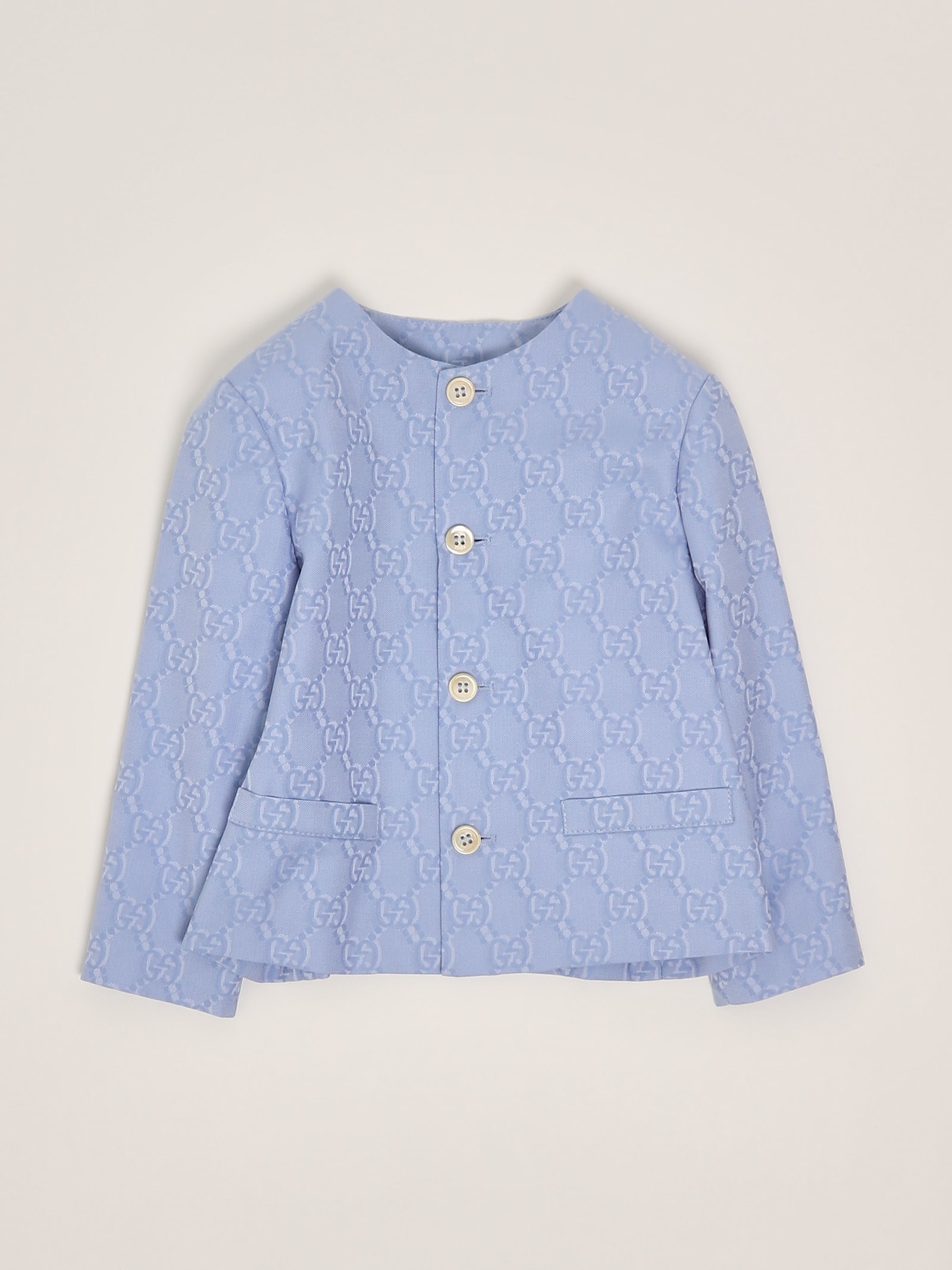 Gucci Jacket Jacket In Celeste