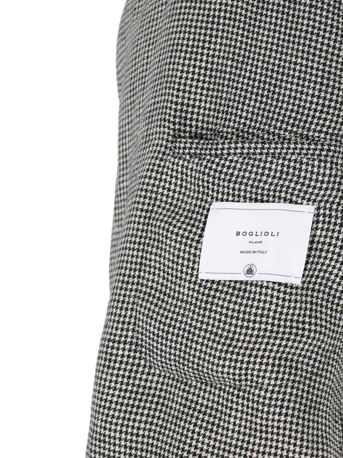 Boglioli Double-breasted Houndstooth Blazer