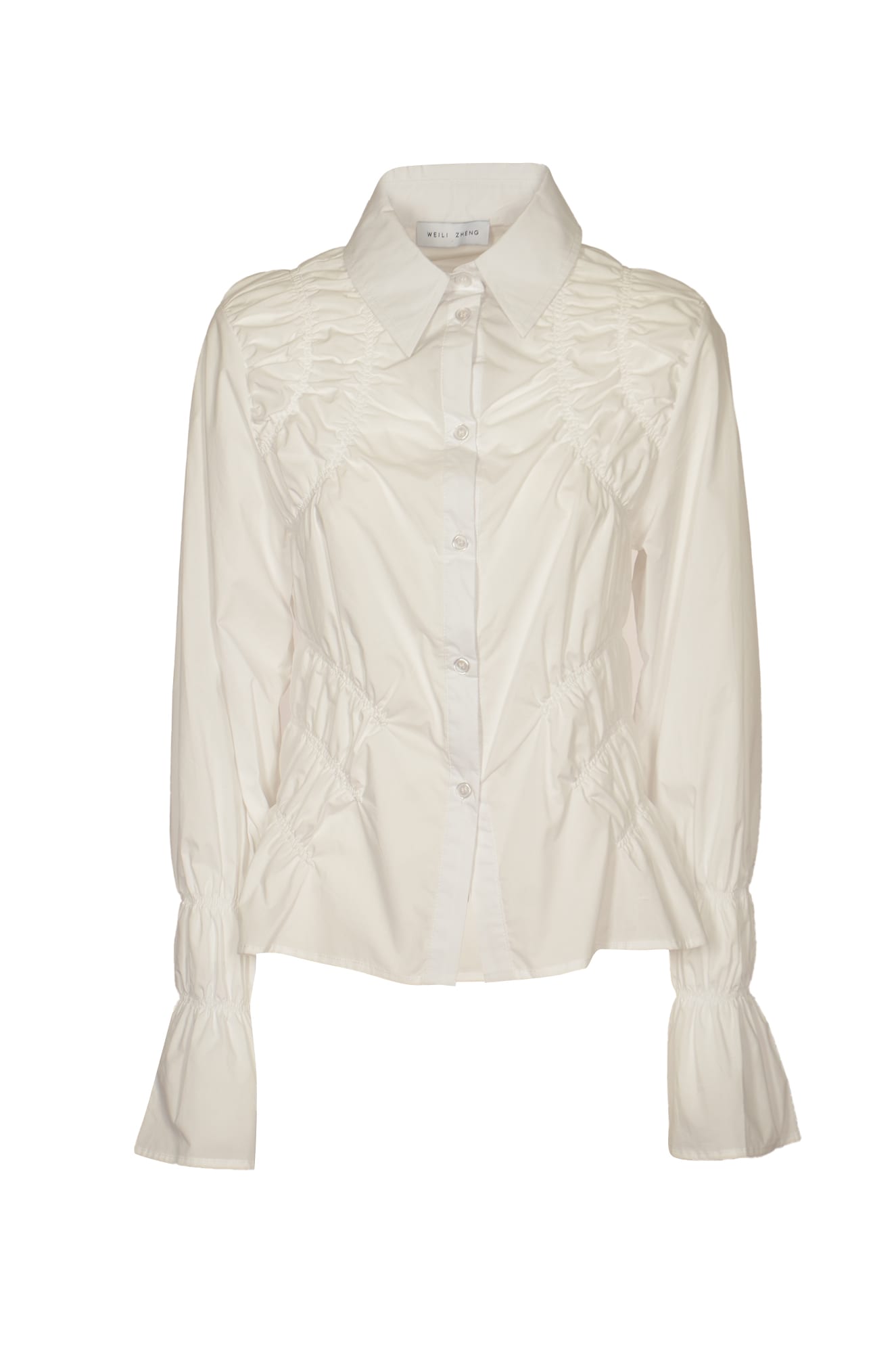 Ruffle Detail Buttoned Shirt