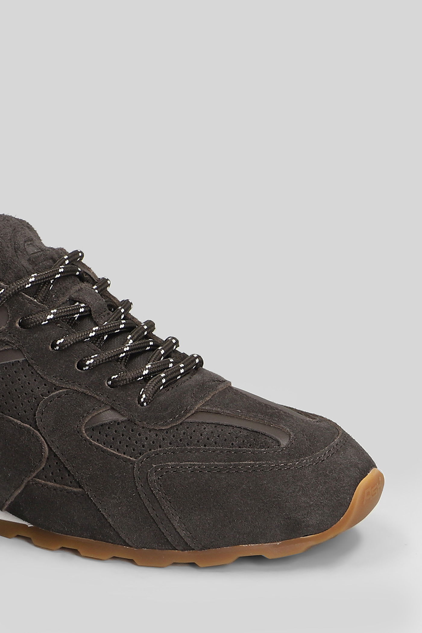 Ash Casual Low Top Sneakers With Suede Upper In Brown