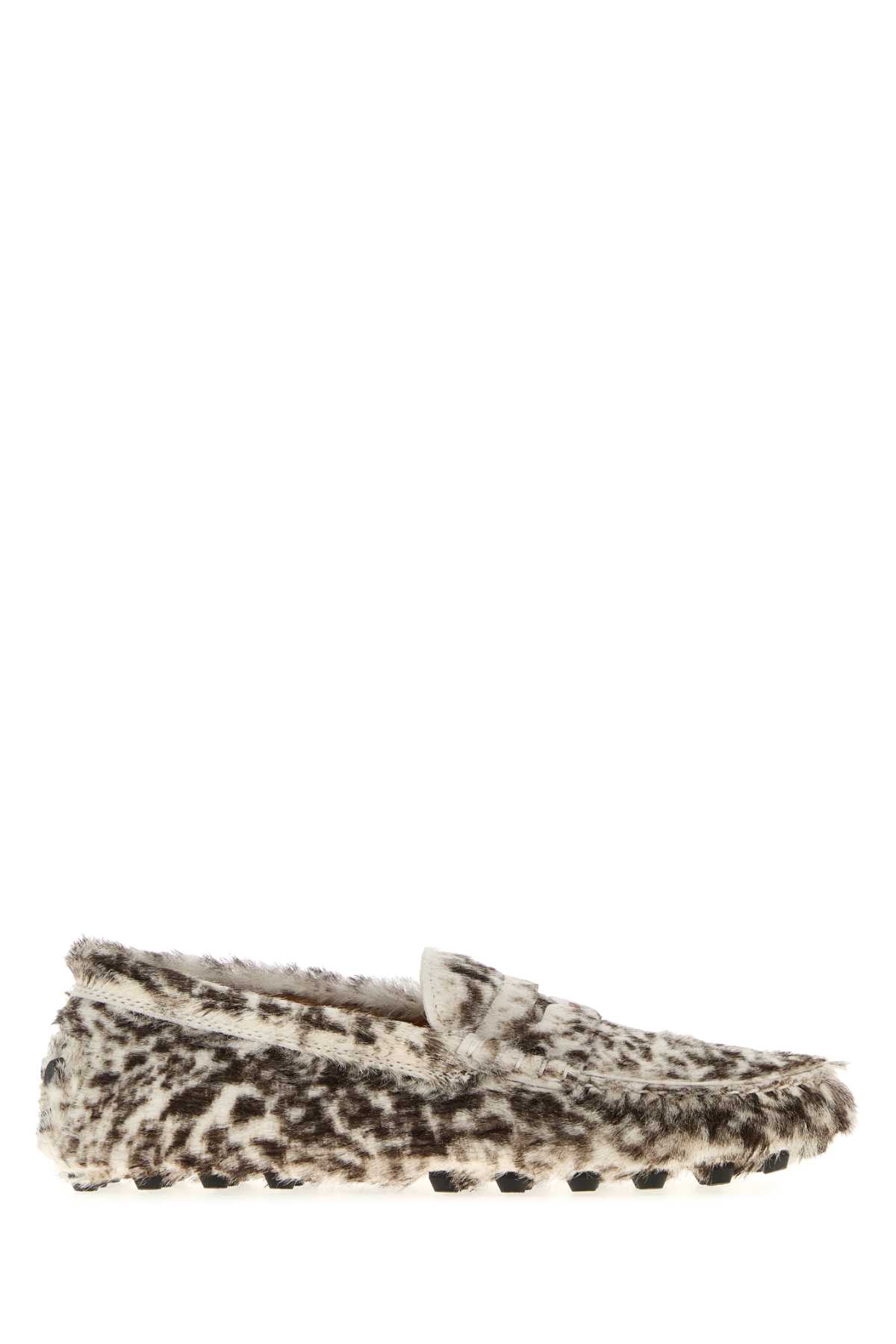 Tod's Gommino Macro 52k Loafers In White