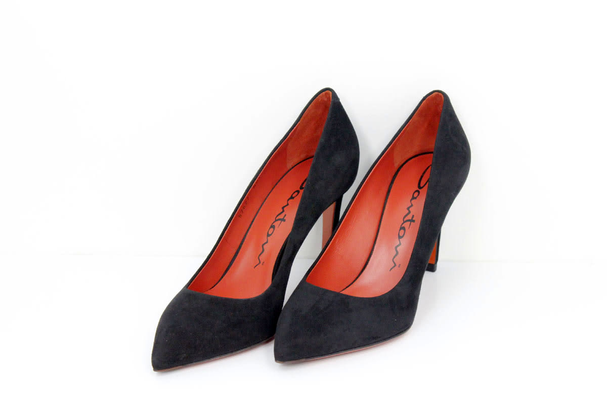 Shop Santoni High-heeled Shoe In Black