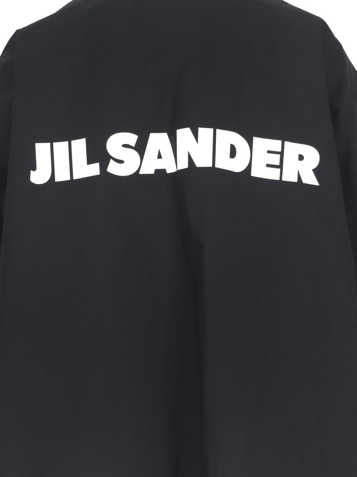 Shop Jil Sander Logo Single-breasted Jacket In Black