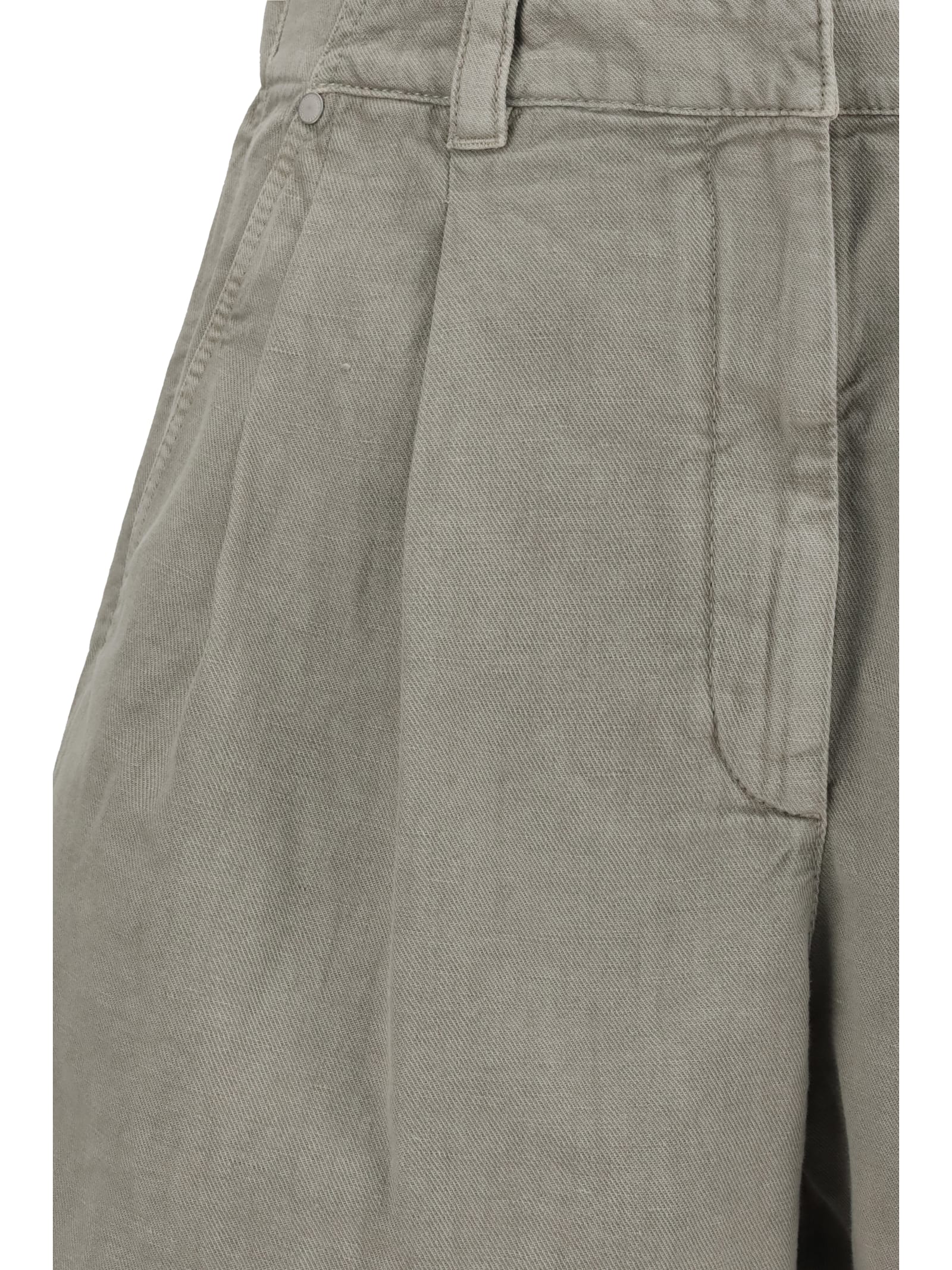 Brunello Cucinelli Women Linen Shorts