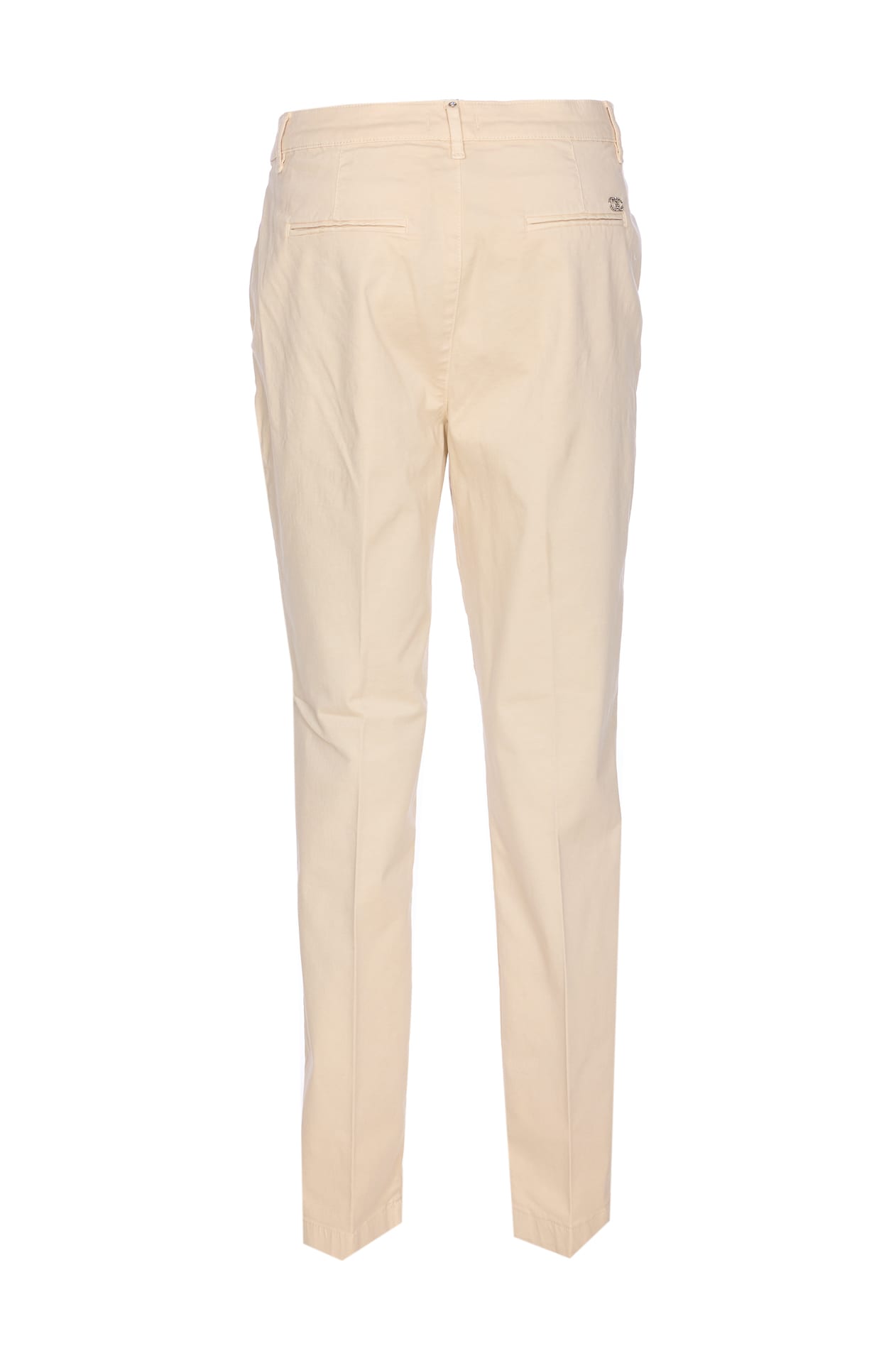 Liu •jo Button-fastening Embellished-pocket Trousers In Neutral
