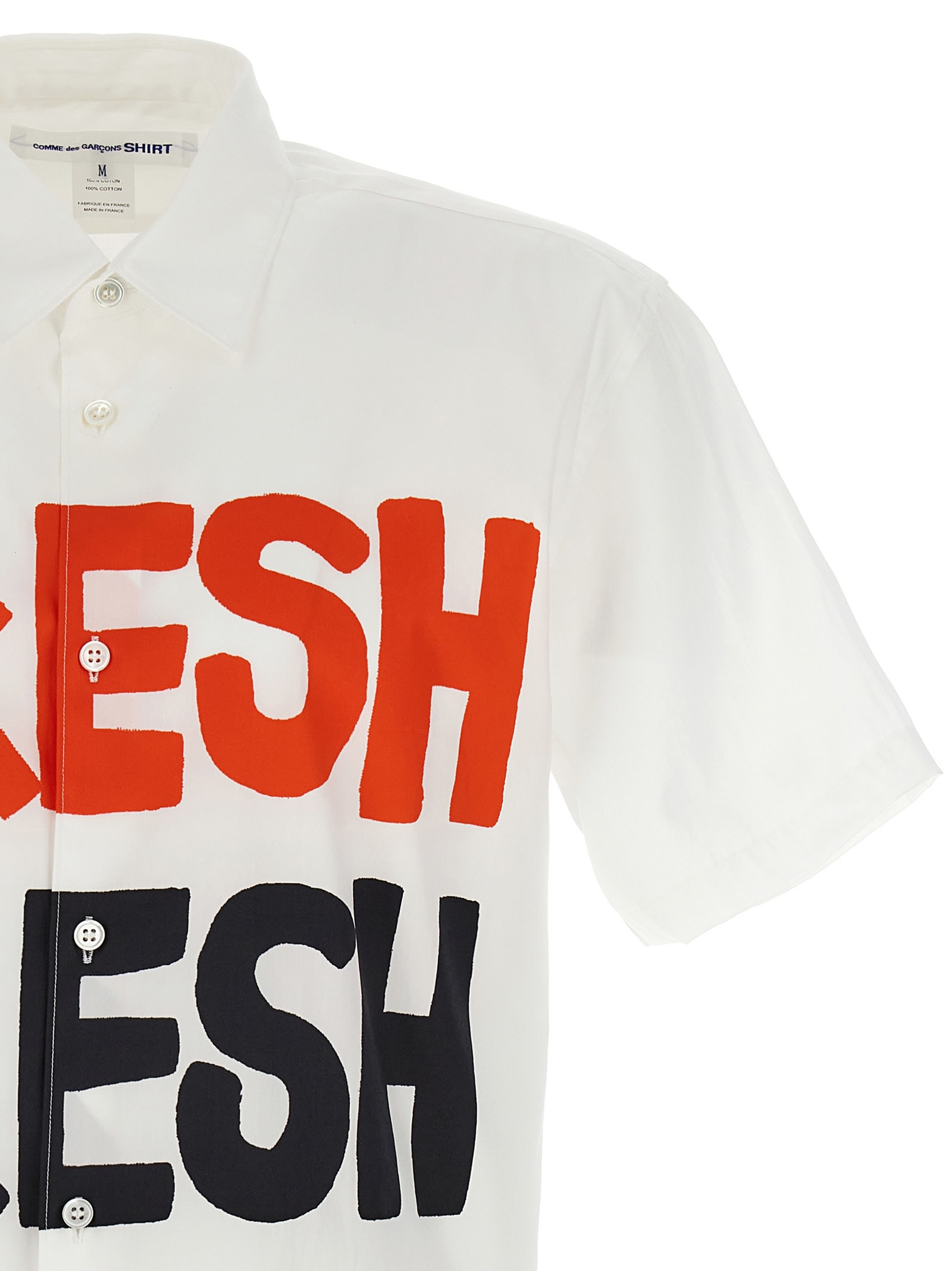 Shop Comme Des Garçons Shirt X Brett Westfall Fresh Shirt In White Print