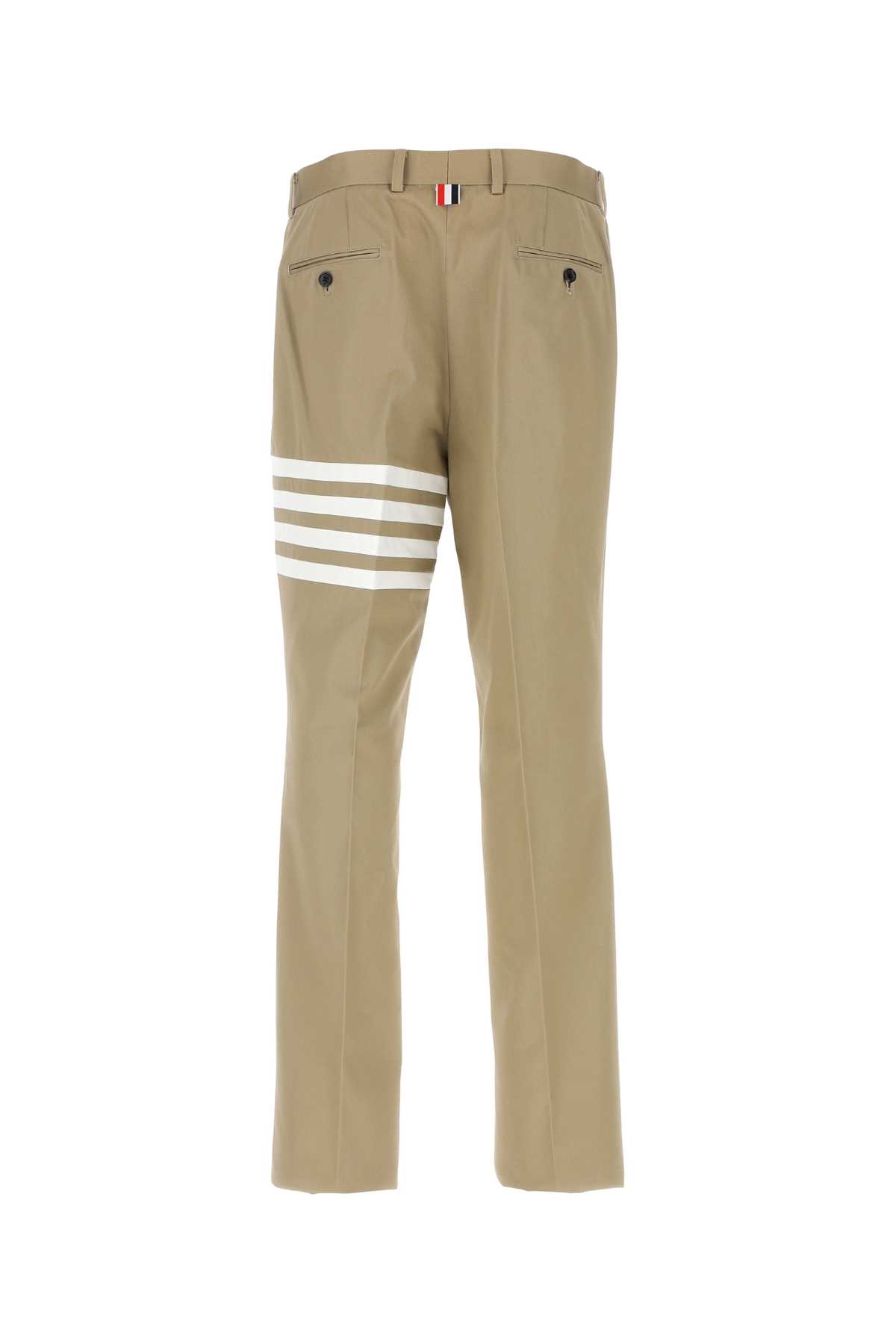 Shop Thom Browne Cappuccino Cotton Pant In Camel