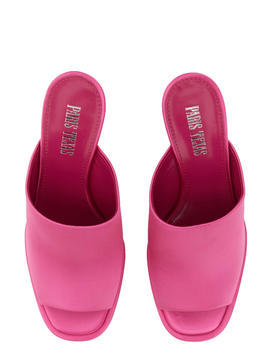 Shop Paris Texas Mule Sasha In Fuchsia