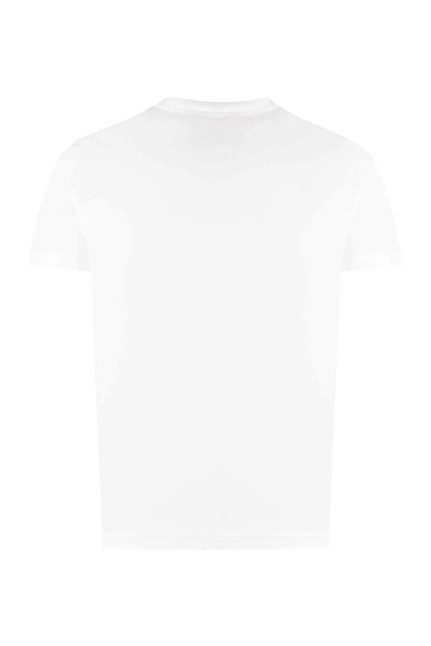 Shop Dolce & Gabbana Cotton Crew-neck T-shirt In White