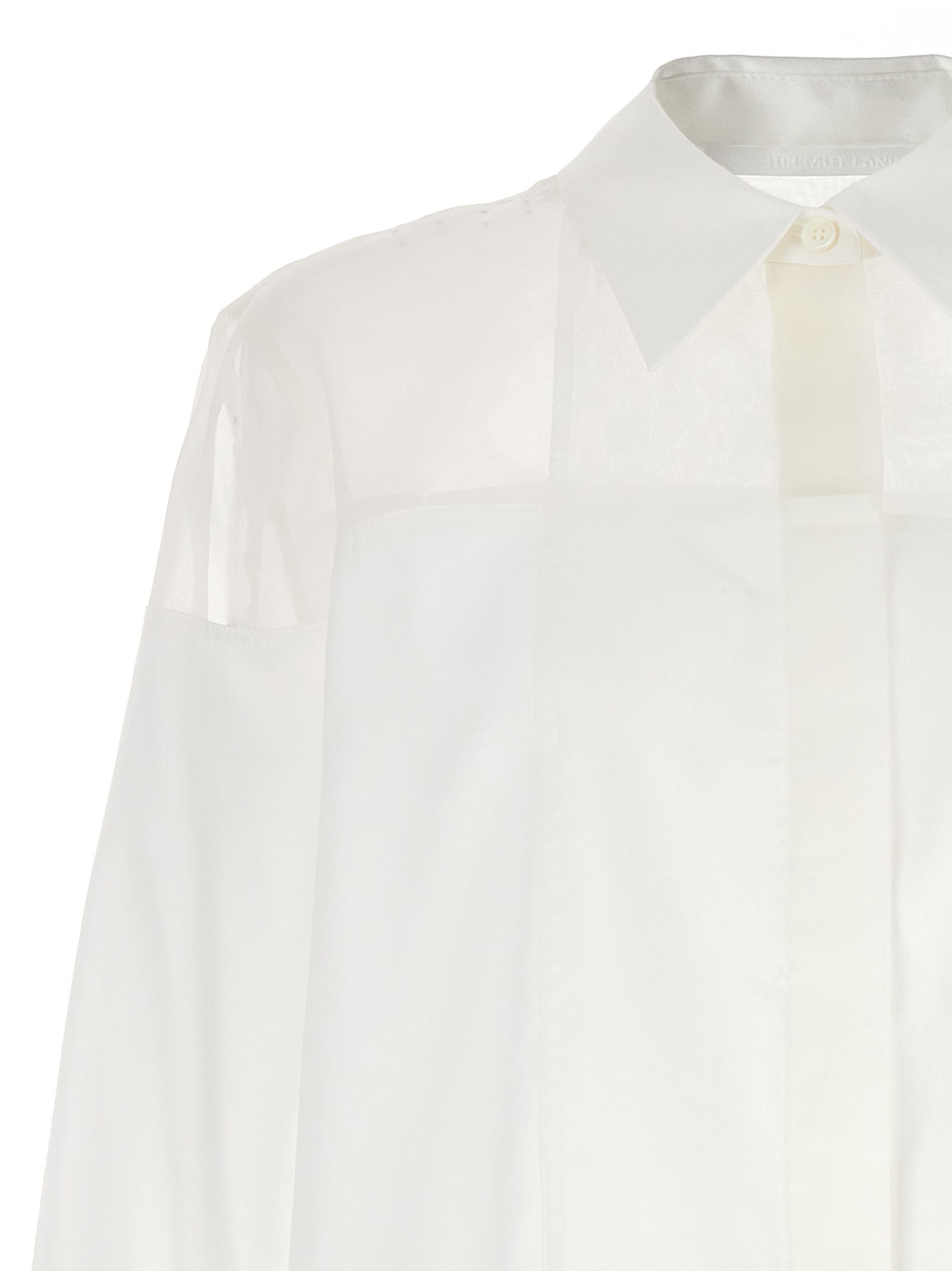 Shop Helmut Lang Tuxedo Shirt In White