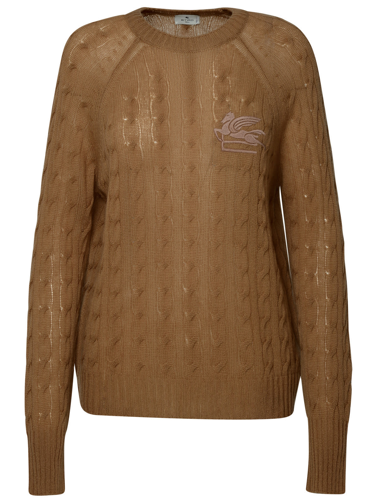 Shop Etro Brown Cashmere Sweater In Beige