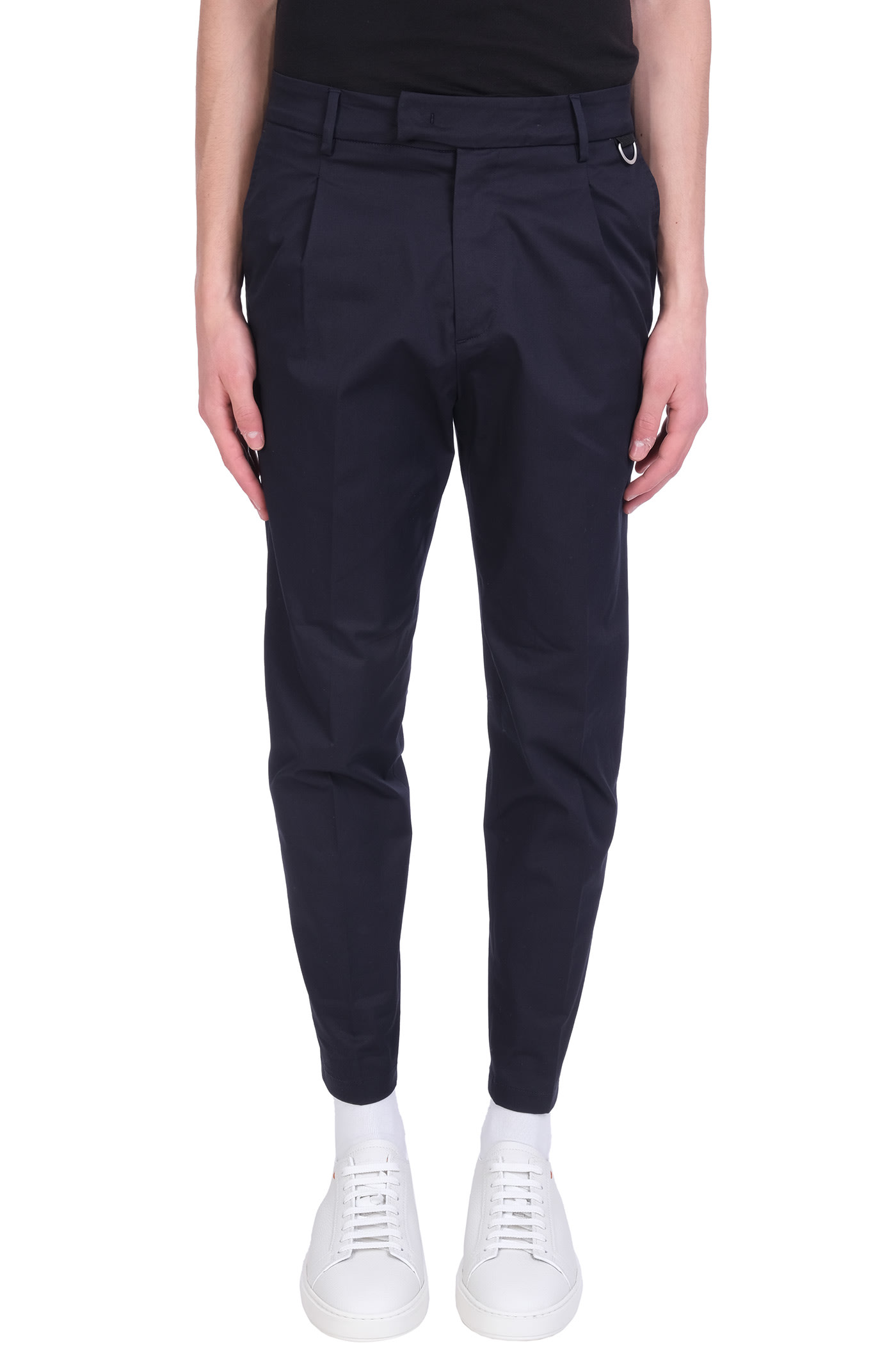 Low Brand Bond T.7.2 Pants In Blue Cotton