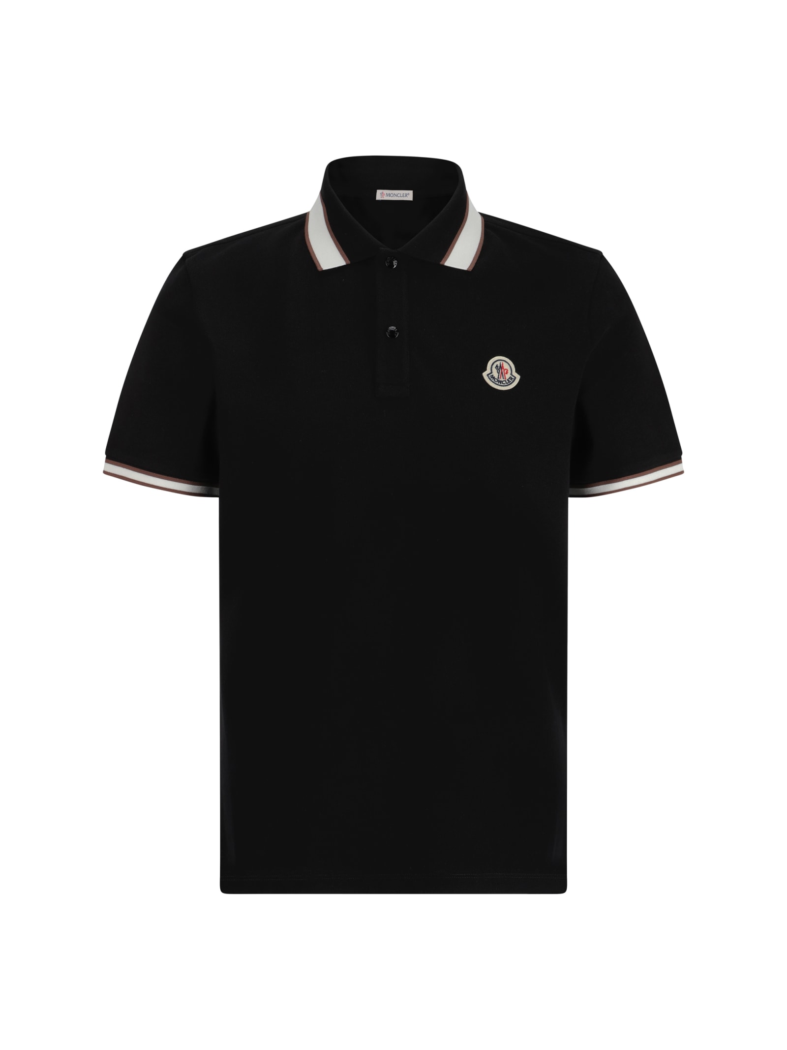 Shop Moncler Polo Shirt