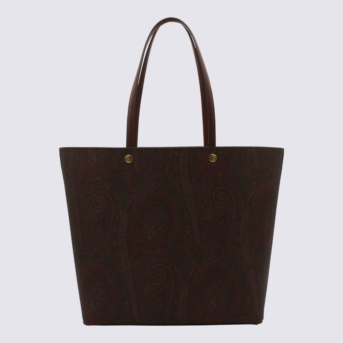 Shop Etro Brown Multicolour Tote Bag