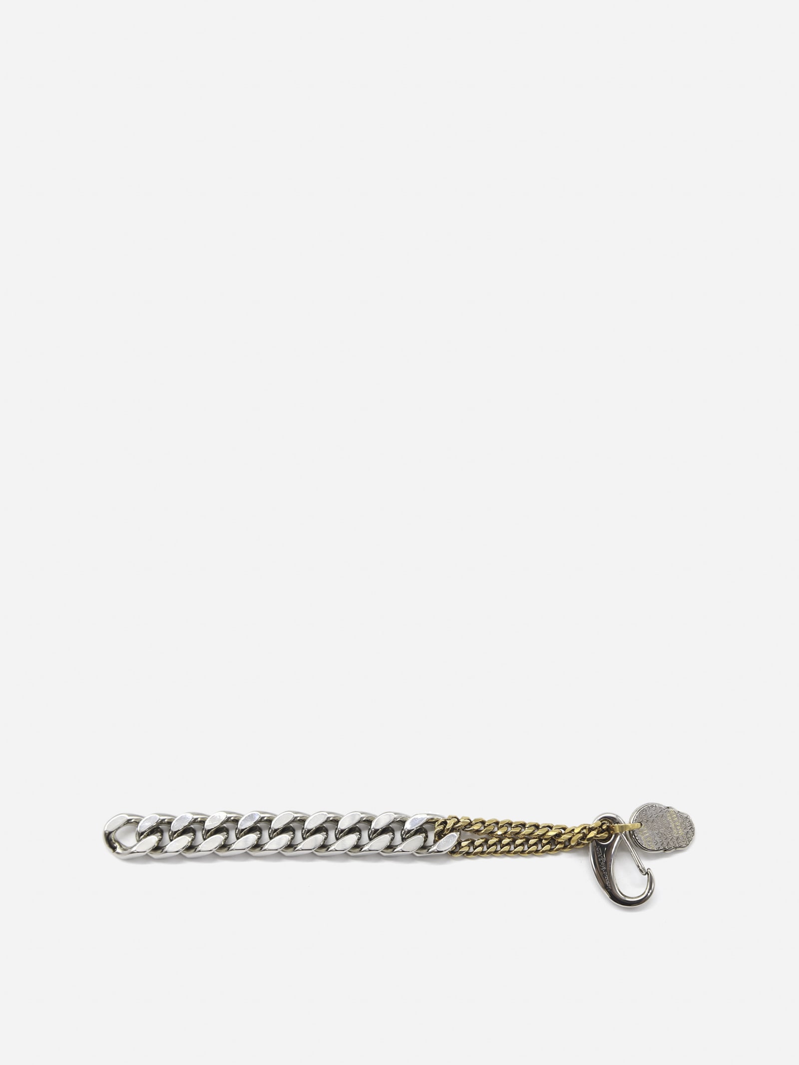 Alexander McQueen Brass Chain Bracelet With Charm