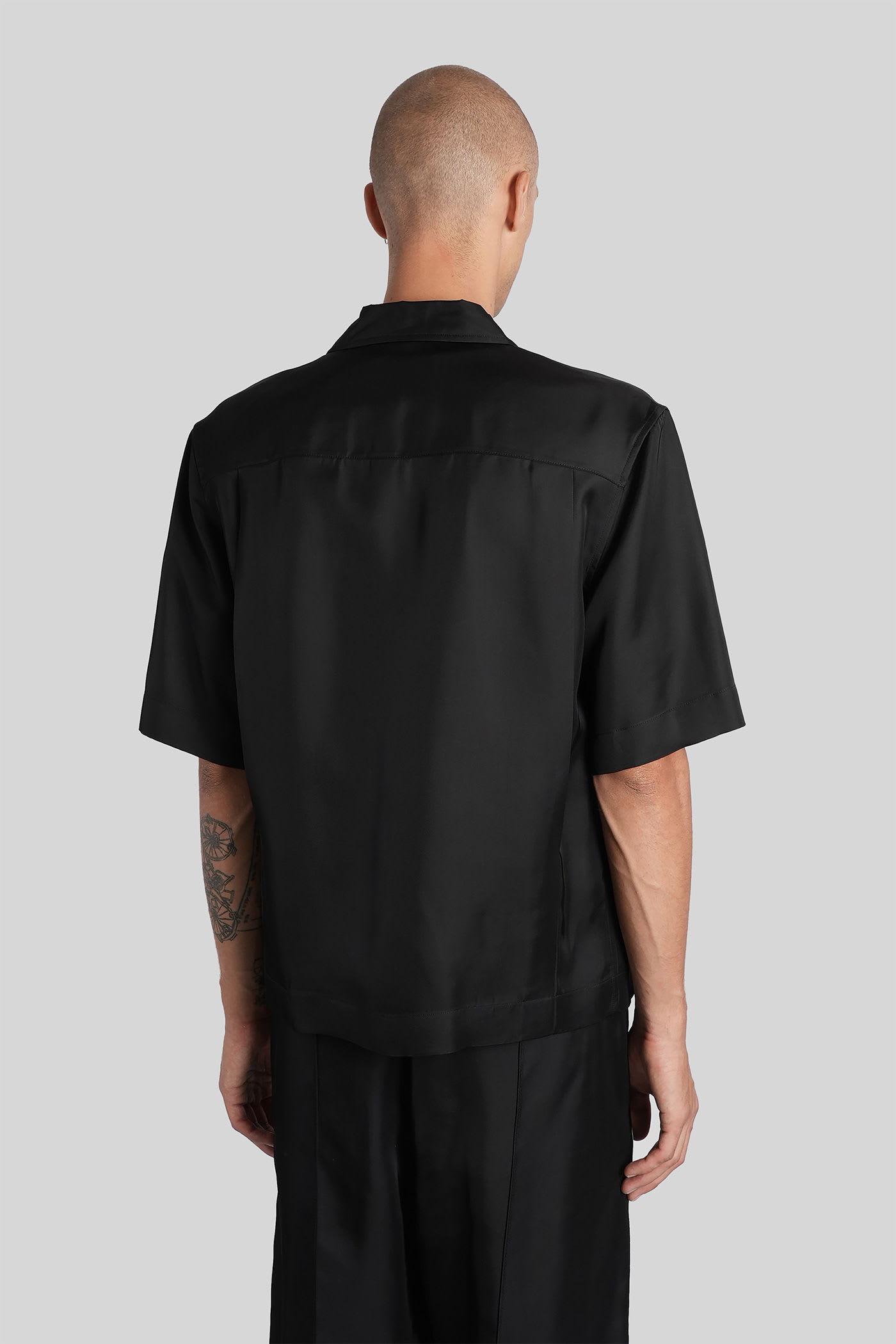 Jil Sander Shirt In Black Viscose In Black