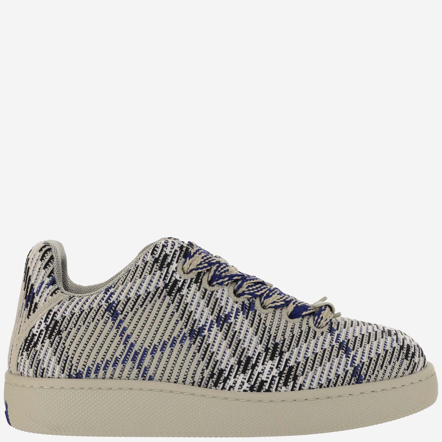 Shop Burberry Box Check Sneakers