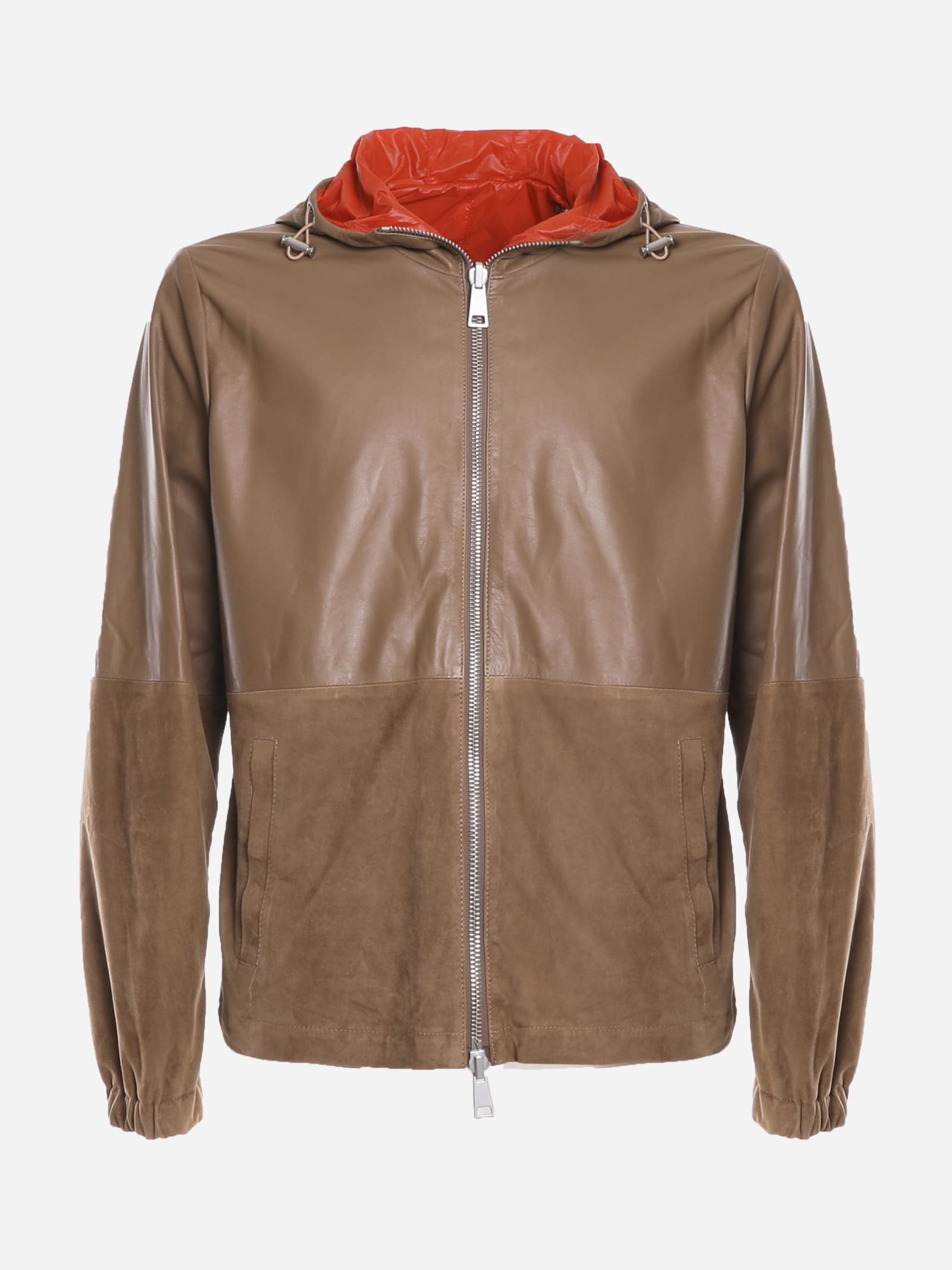 Dondup Reversible Jacket With Leather Hood