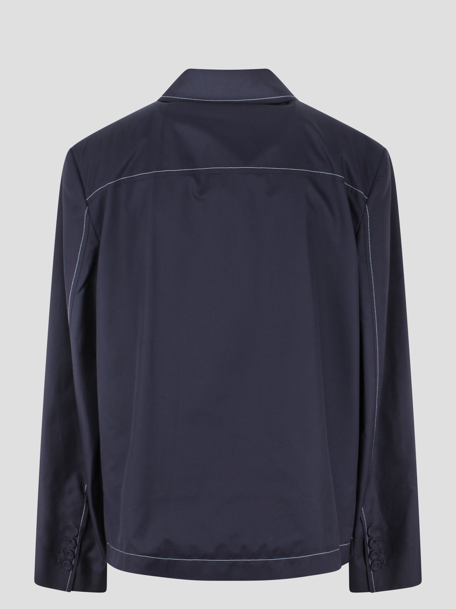 Shop Dior Workwear Jacket In Blue