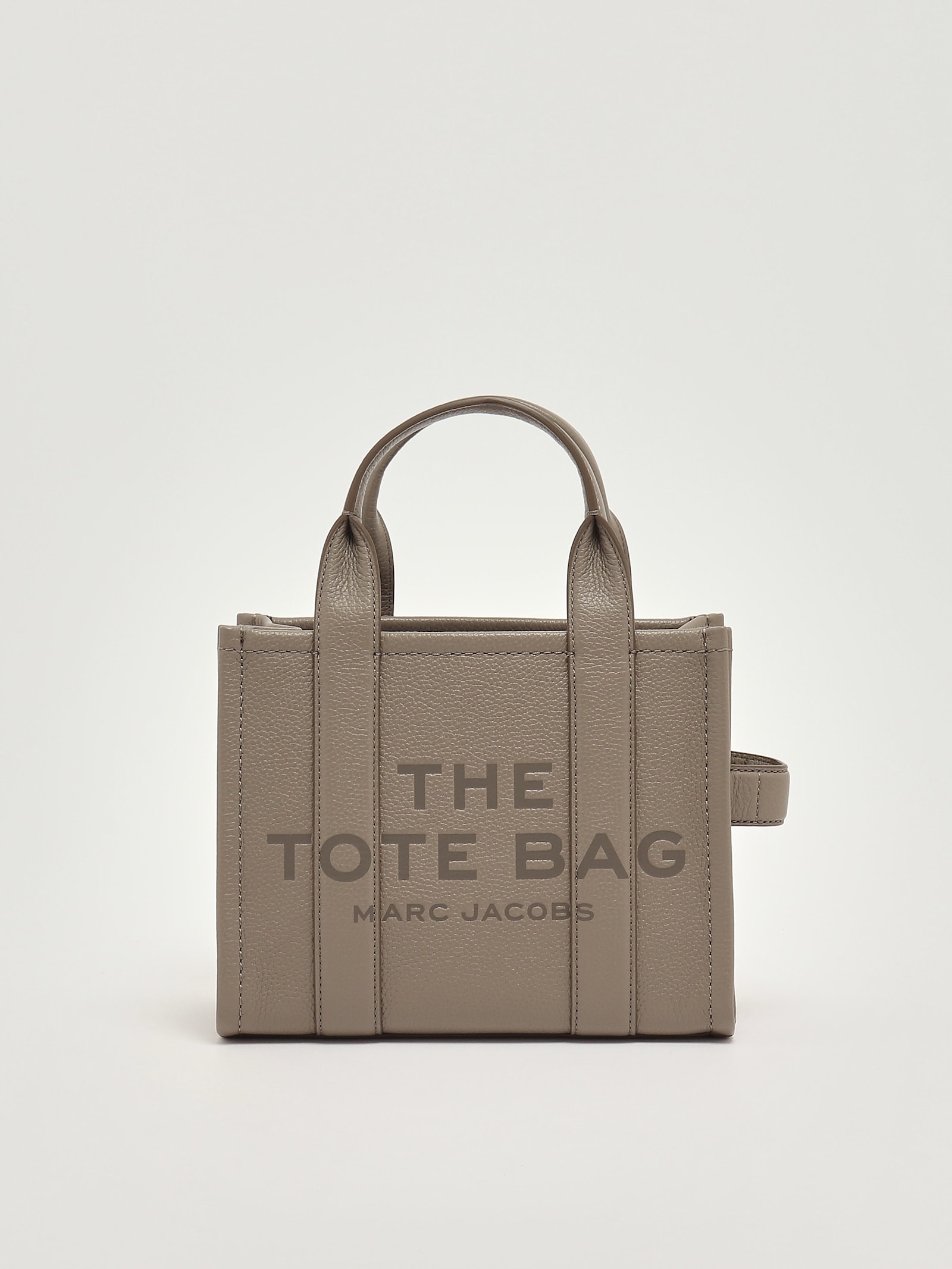 Marc Jacobs Leather Tote In Gray