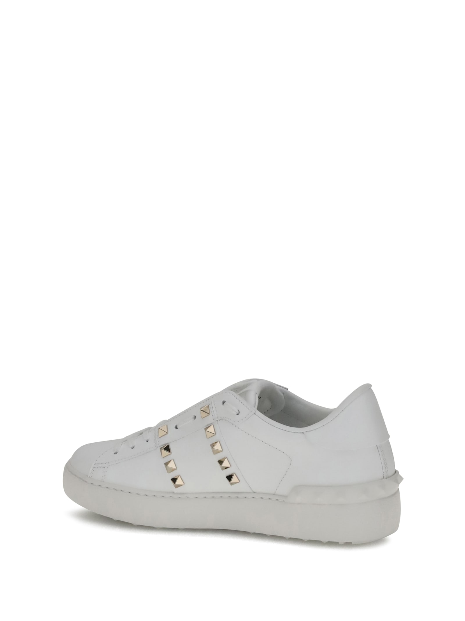 Valentino White Rockstud Untitled Sneakers