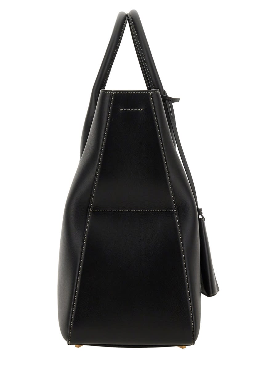 Ferragamo Star-shaped Tote Bag Large In Black