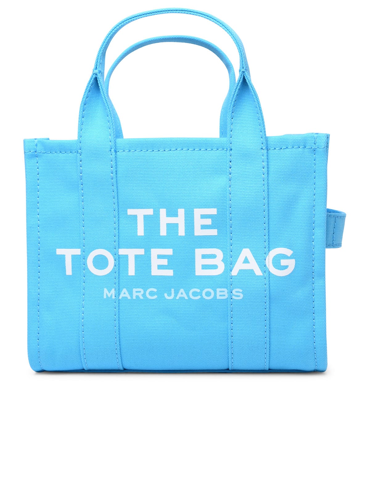 Shop Marc Jacobs Tote Turquoise Small Cotton Bag In Light Blue
