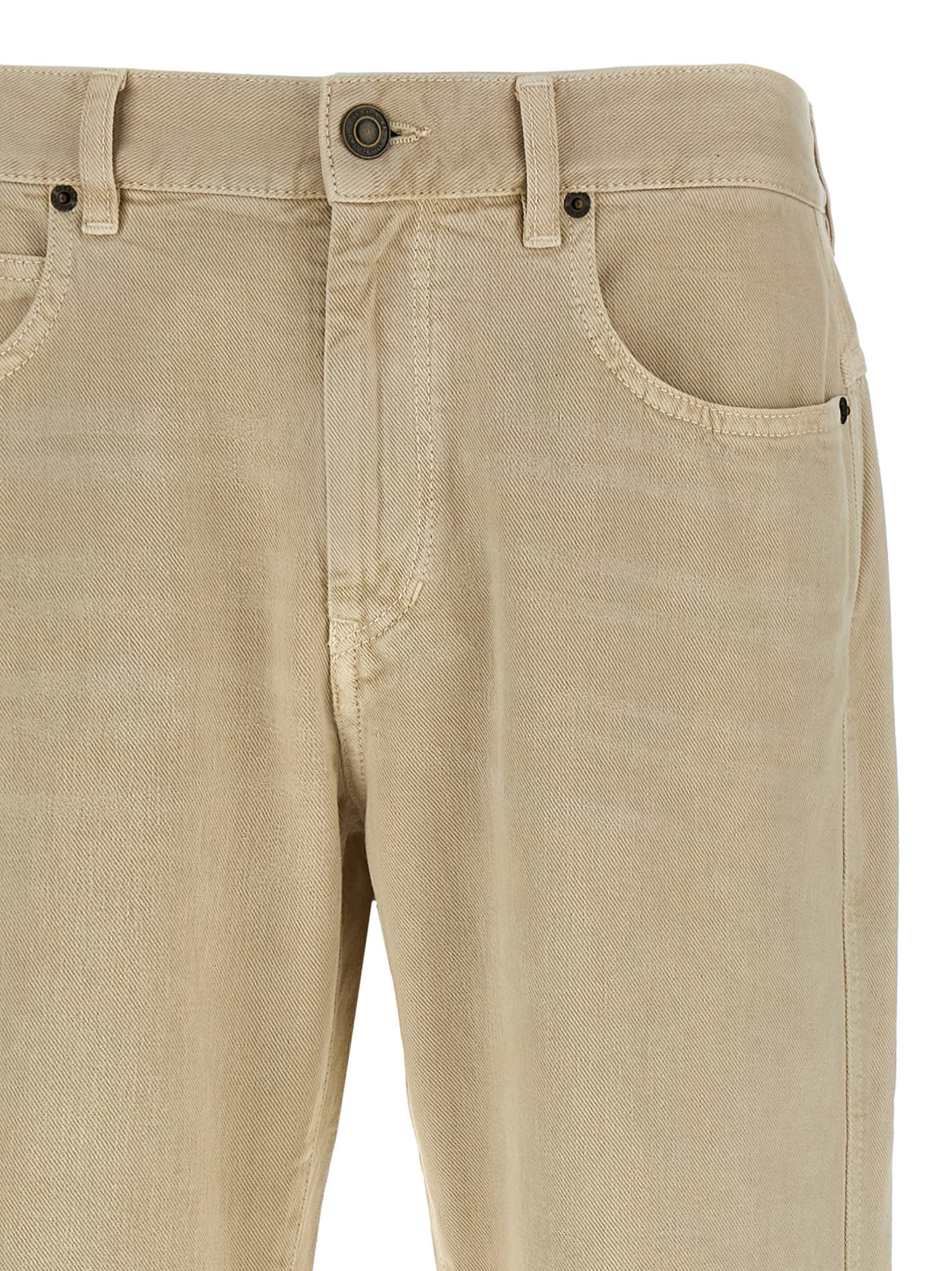 Isabel Marant Straight Leg Trousers Pockets In Brown