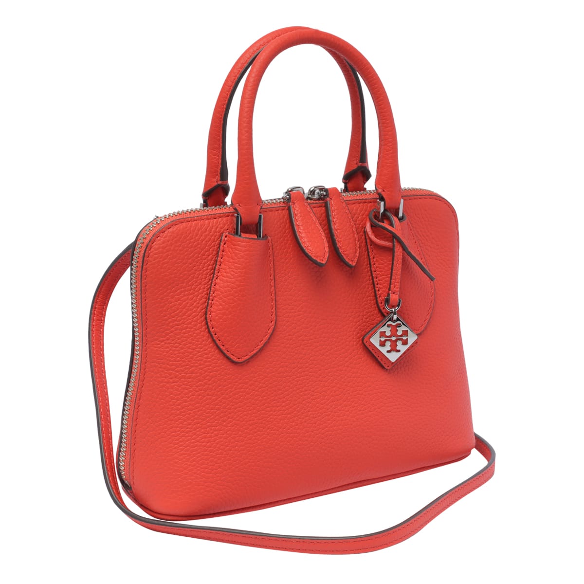 Shop Tory Burch Mini Swing Handbag In Rosso