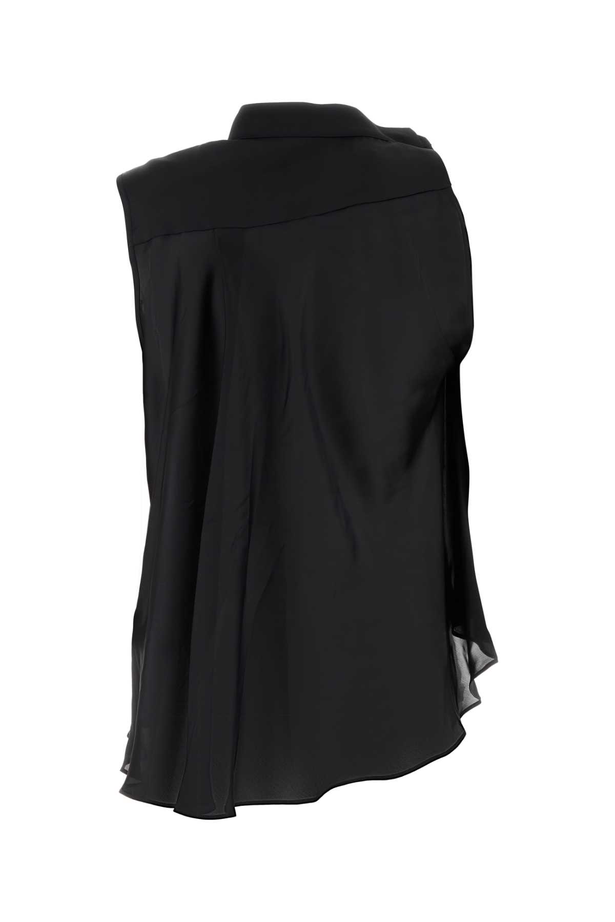 Sacai Asymmetric Blouse In Black