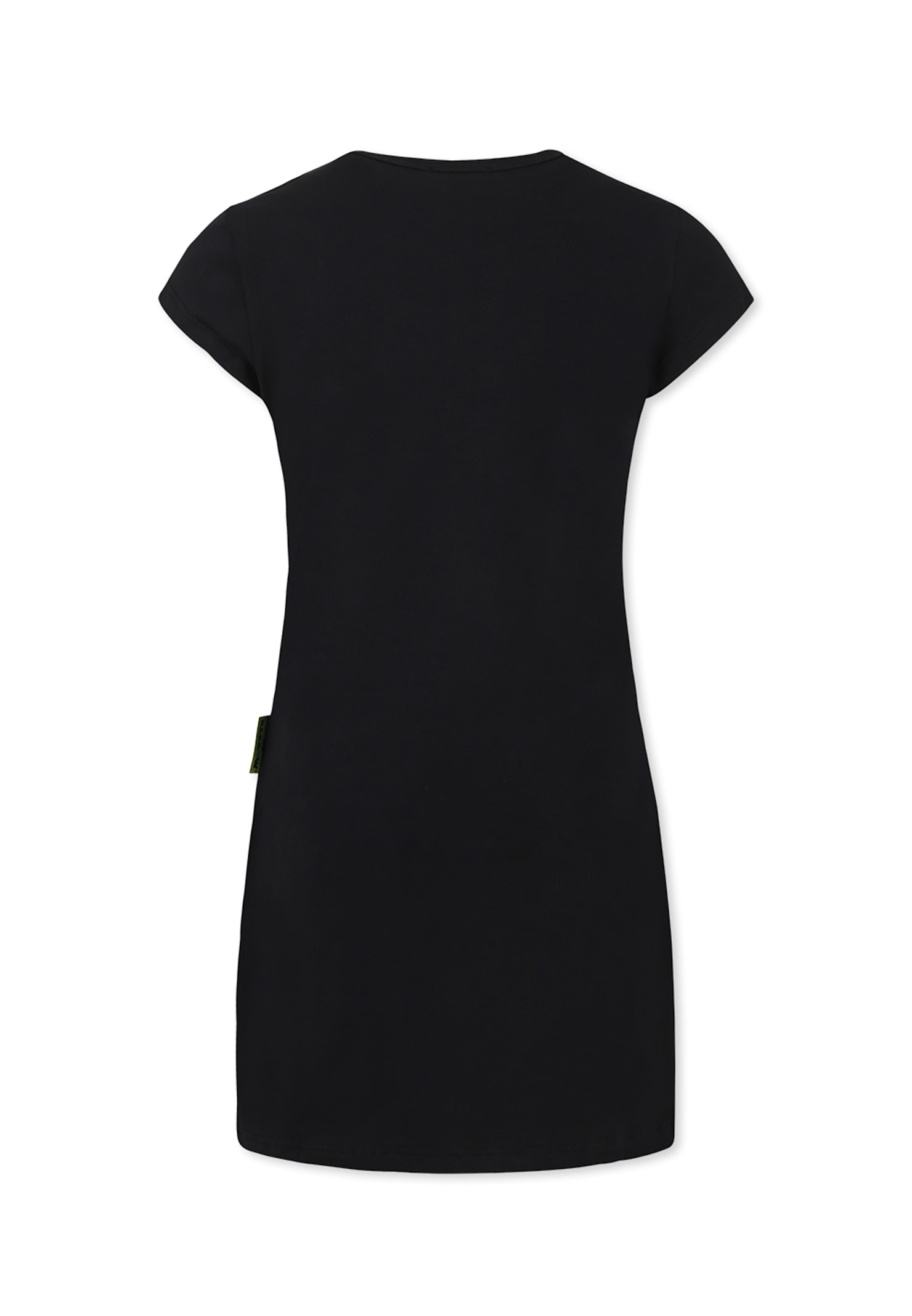 Shop Barrow Black Dress For Girl With Smiley