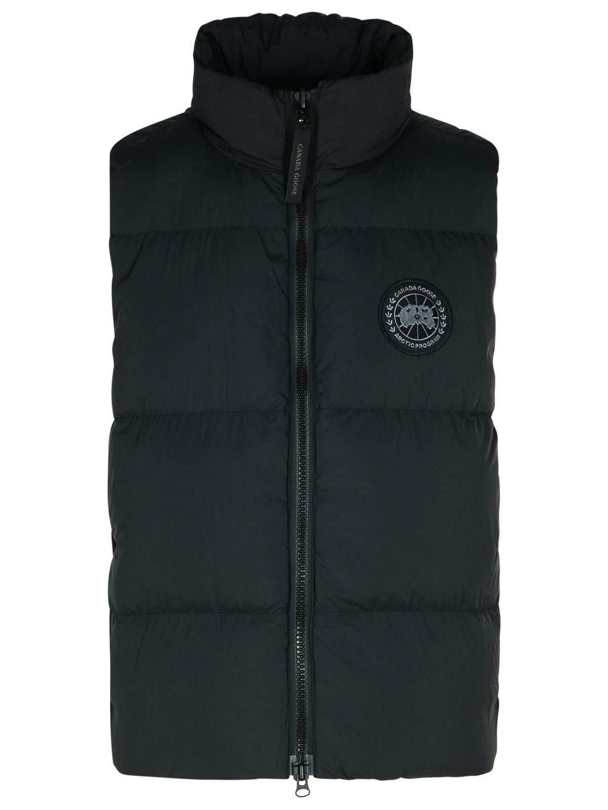 Shop Canada Goose Lawrence Puffer Vest In Black