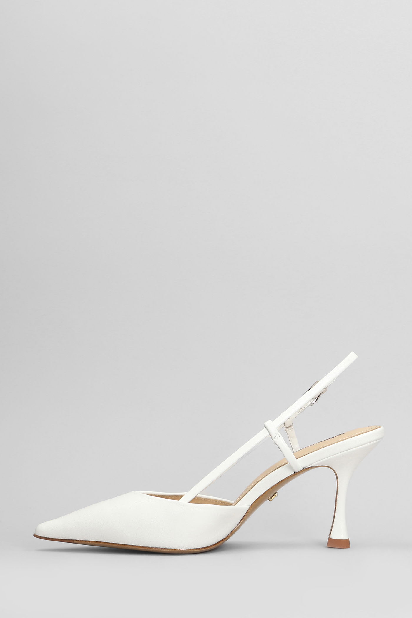 Lola Cruz Carmen Pump 85 Pumps In White Leather In White
