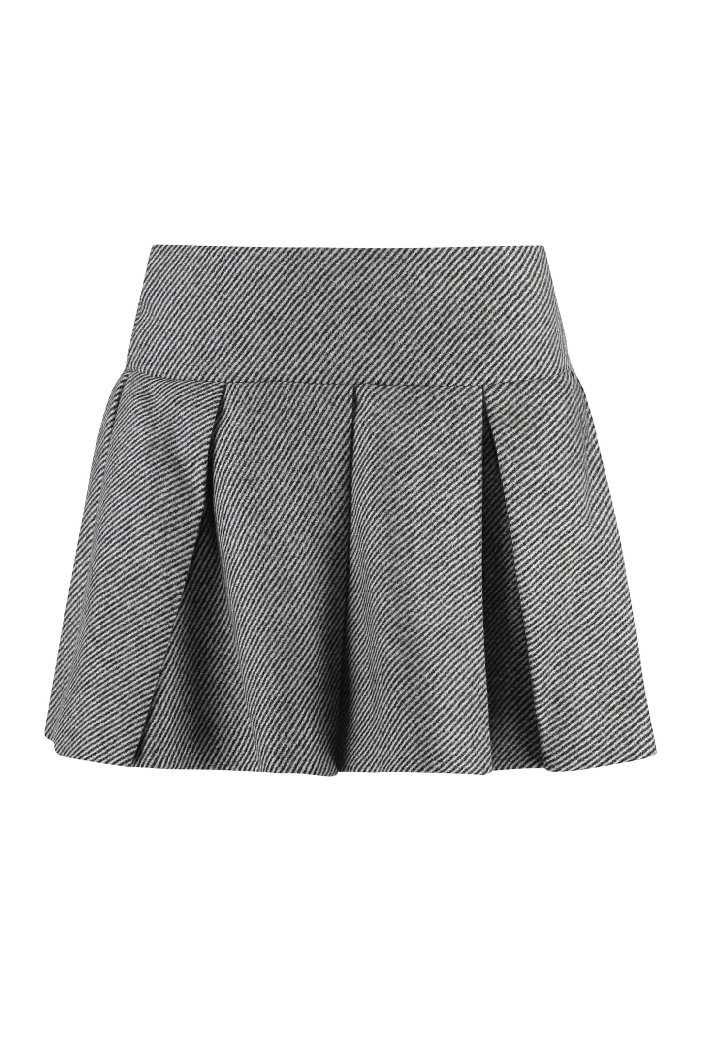 Pleated Knitted Skirt