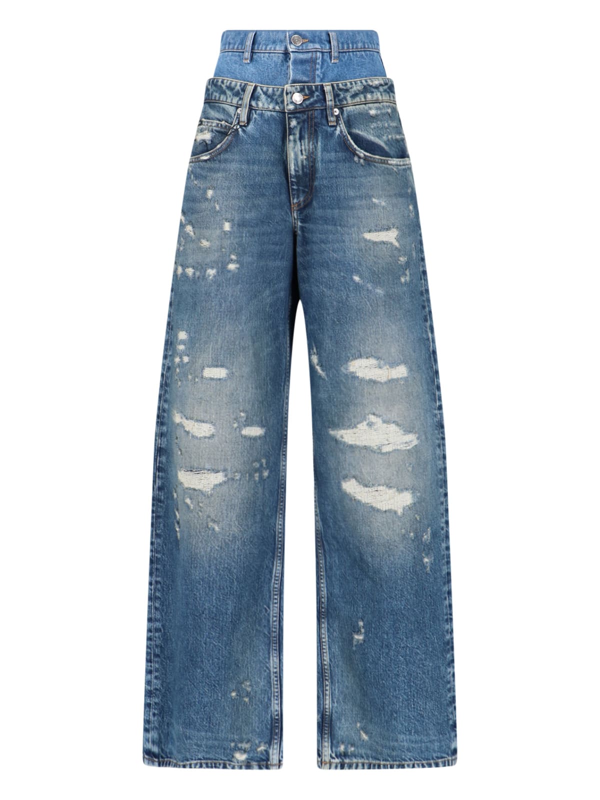 Dolce & Gabbana Wide-leg Jeans With 5 Pockets In Blue