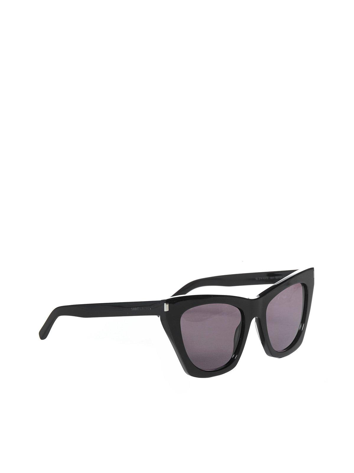 Saint Laurent New Wave Sl 214 Kate Sunglasses In Black