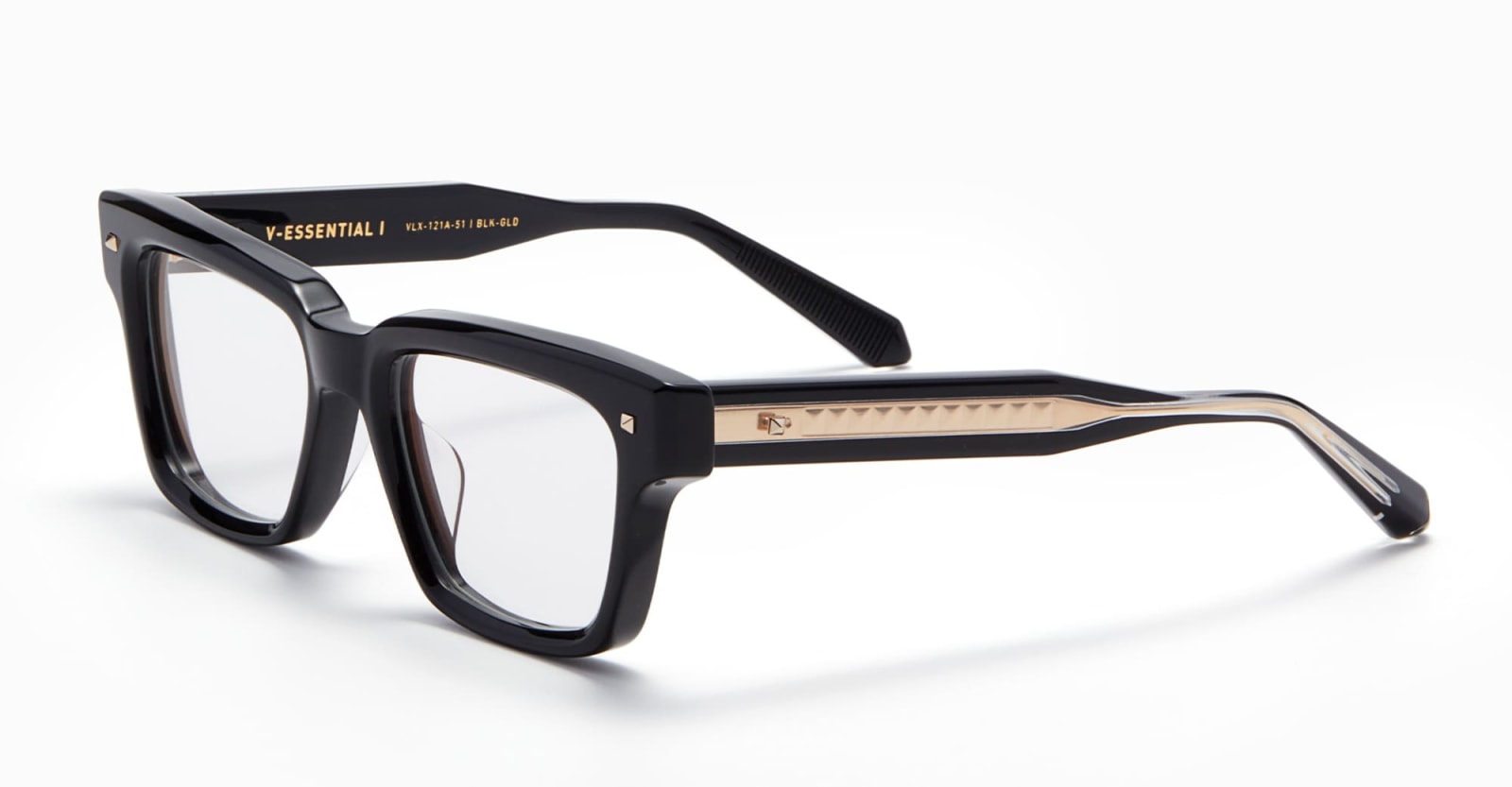 Shop Valentino V-essential I - Black Rx Glasses