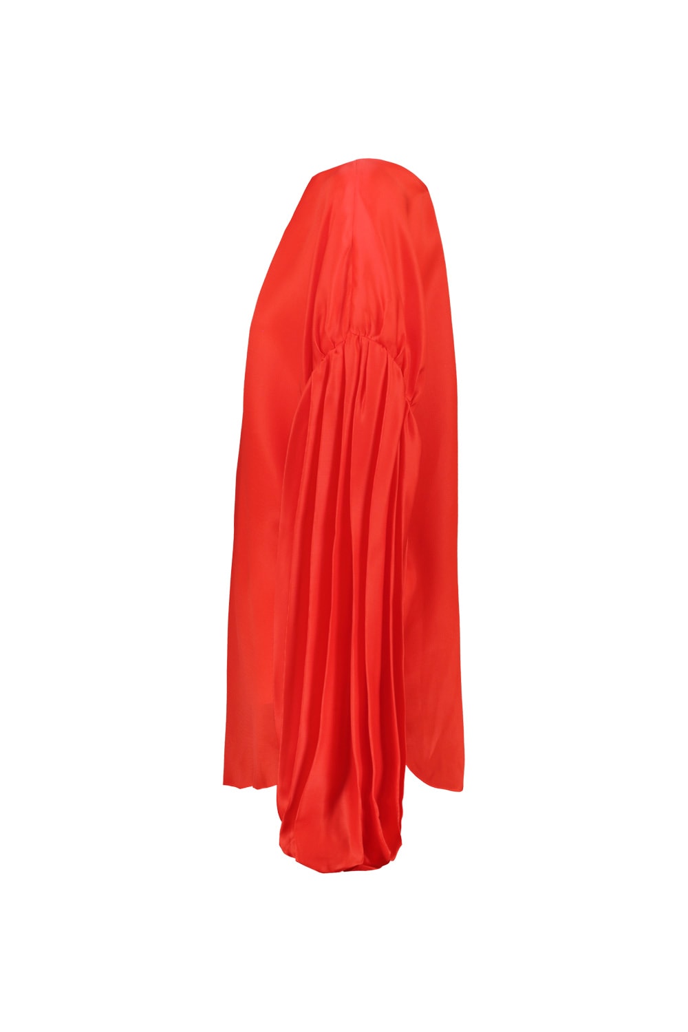 Shop Khaite Quico Top In Silk Gazar In Fire Red