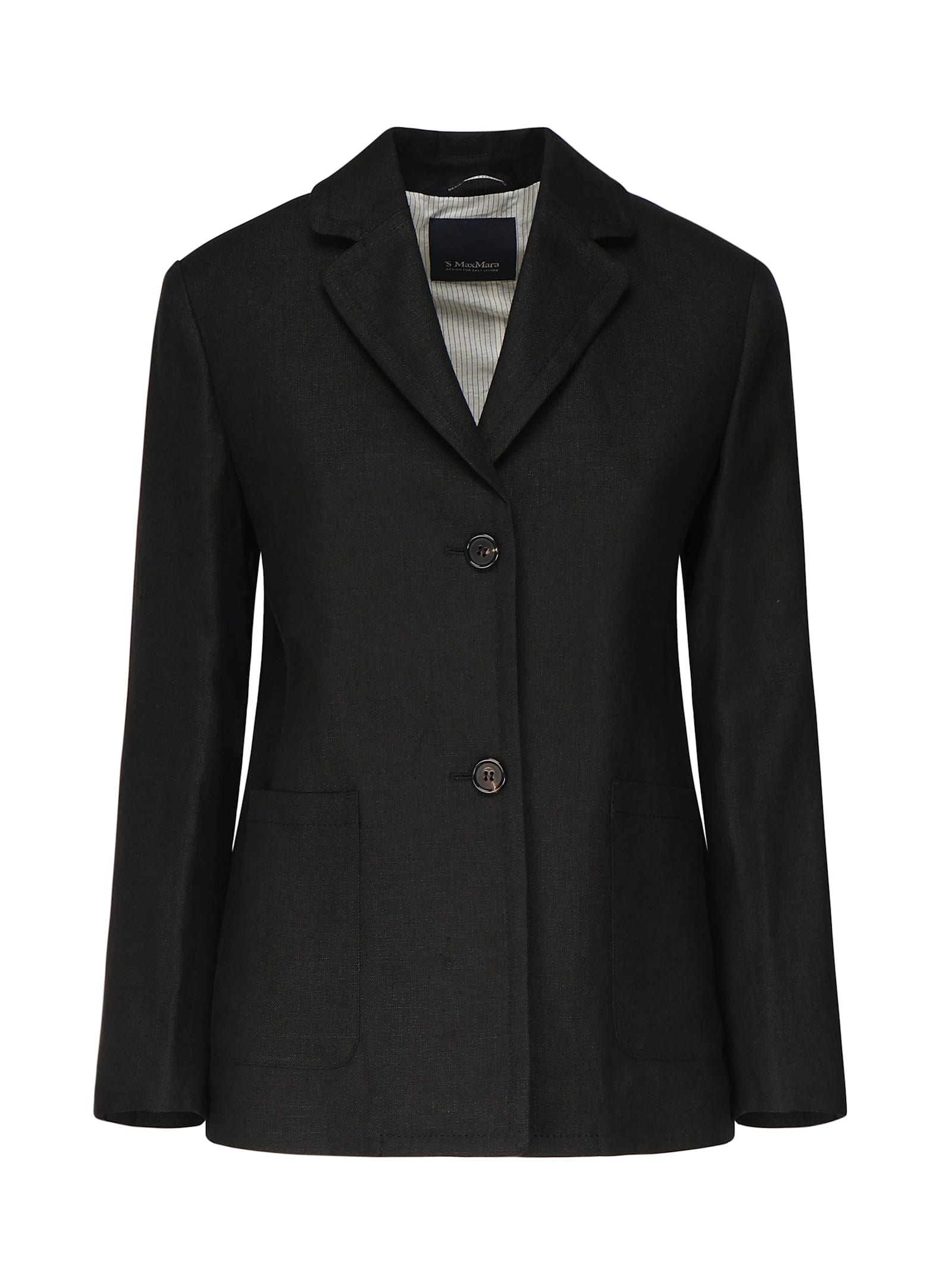 'S MAX MARA ARRIGO JACKET IN HEAVY LINEN CANVAS