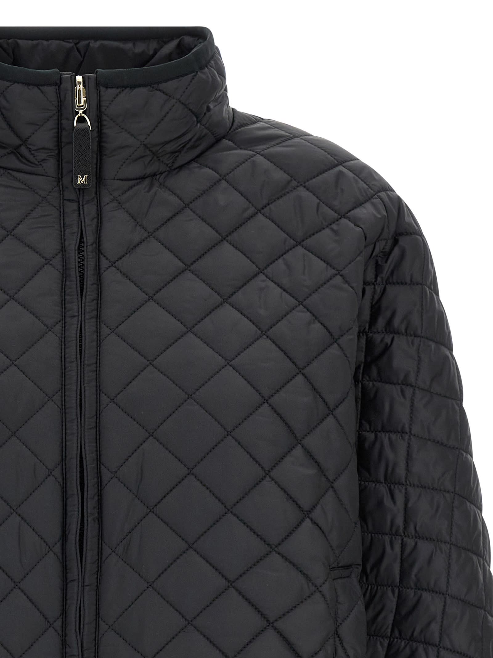 Max Mara The Cube Delfina Reversible Hood In Black