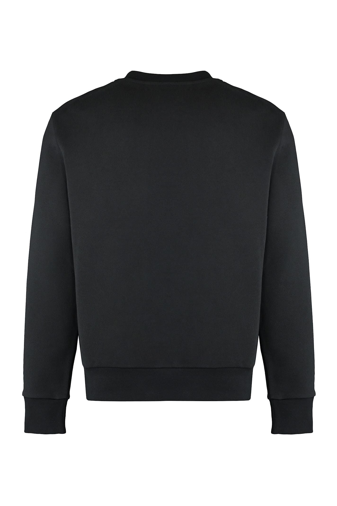 Moncler Men's Logo Detail Cotton Sweatshirt In Black
