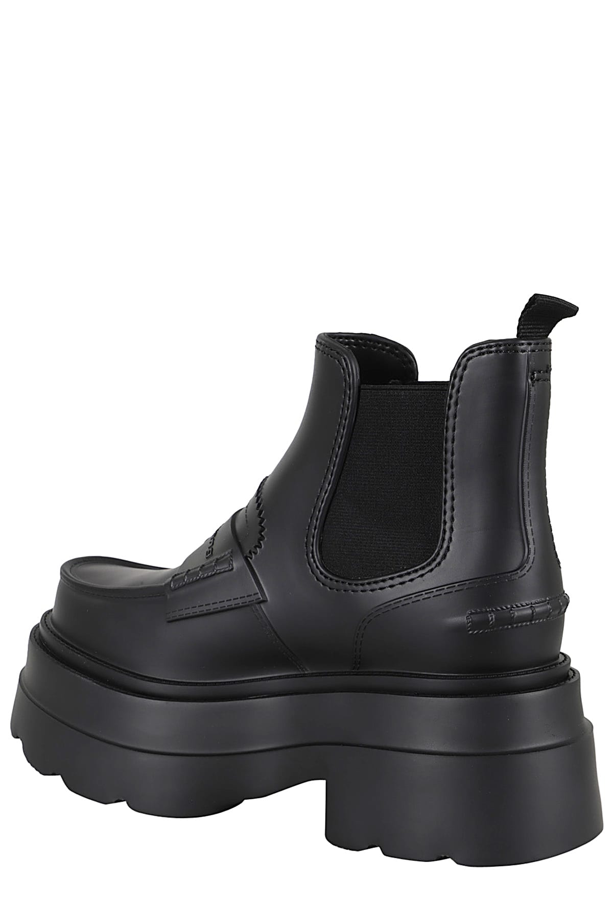 Shop Alexander Wang Carter Ankle Platform Rain Boot In Black