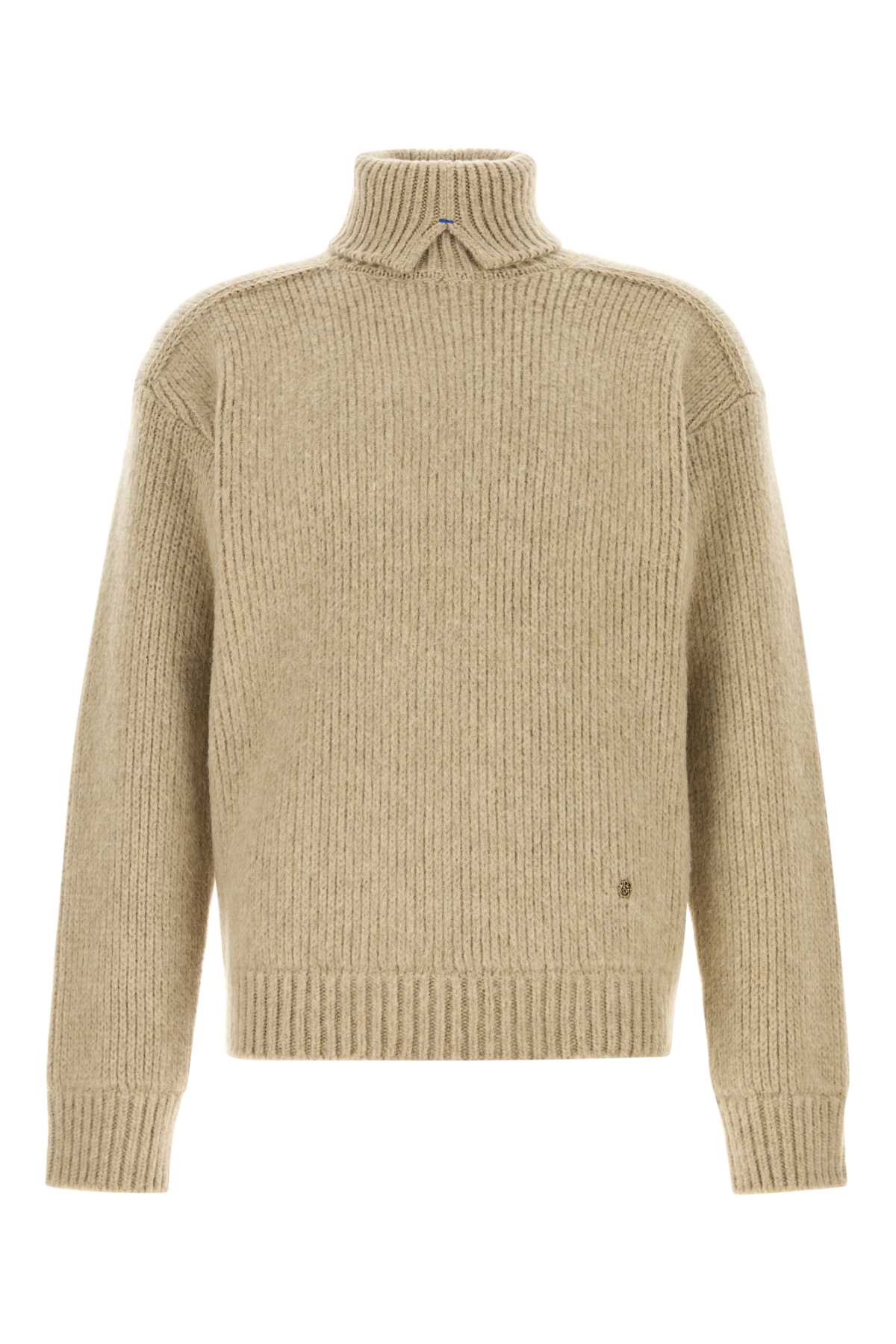 Shop Burberry Beige Wool Blend Sweater In Linden