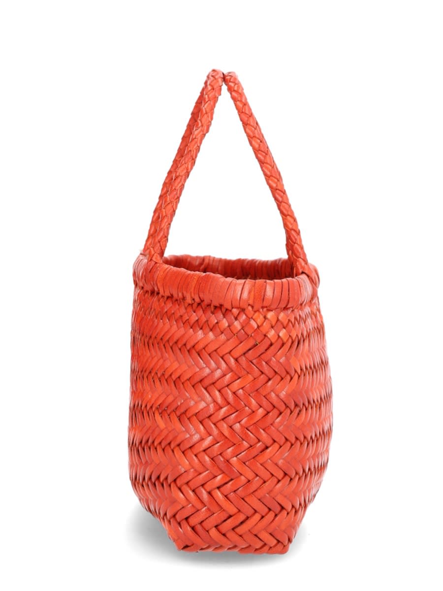 Dragon Diffusion Flat Gora Mini Bag In Orange