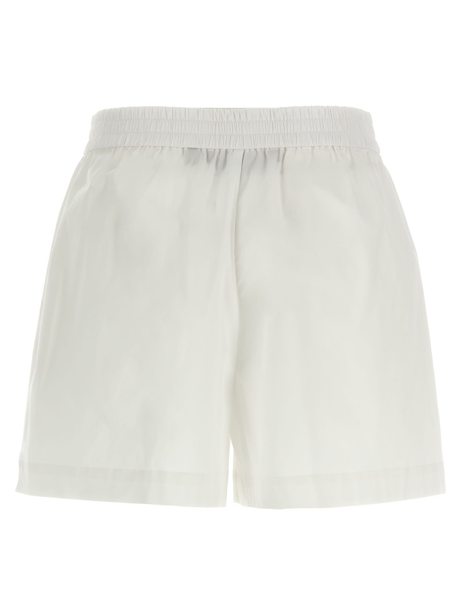 Rotate Birger Christensen Elasticated Shorts In White