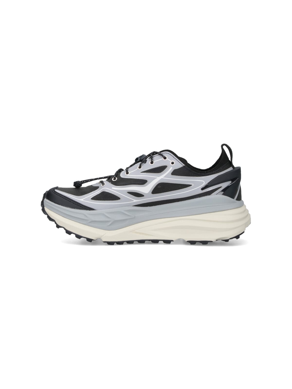 Hoka Stinson One7 Panelled Mesh Sneakers In Gray